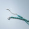Colier festival look din argint si cristale turcoaz cu perle naturale, bijuterii de vara pentru femei, bilute argint, dama, argint 925, perla naturala,  40+3 cm, 5,10 gr