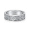 Inel lat argint, dama, argint 925, model cu nituri, zirconii albe, argintiu, 4,91 gr Inel lat argint, dama, argint 925, model cu nituri, zirconii albe, argintiu, 4,91 gr