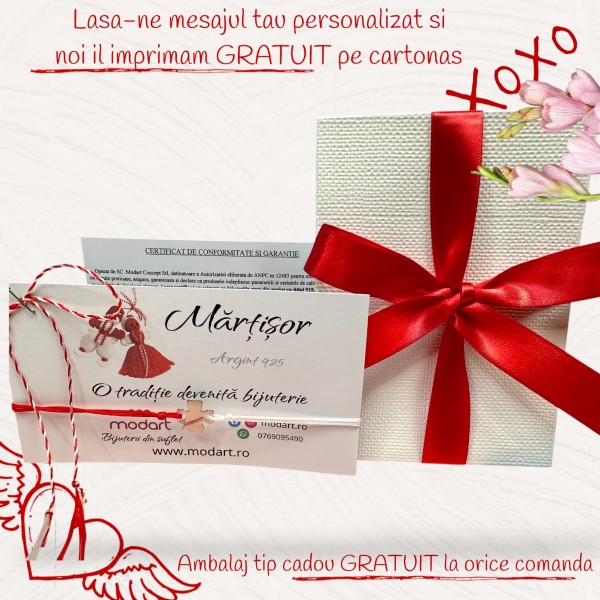 Bratara argint, dama/copil, argint 925, snur reglabil, figurina trifoi, argintiu