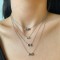 Lantisor nume argint, lantisor initiala argint, dama, personalizat cu initiala si inima, lungime reglabila, argintiu, 2,44 gr Lantisor nume argint, lantisor initiala argint, dama, personalizat cu initiala si inima, lungime reglabila, argintiu, 2,44 gr