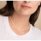 Colier perle de cultura cu inchidere aur 14k, colier perle naturale 3 mm, colier de aur la baza gatului cu perle, colier dama, forma neregulata, 3 mm, 9 gr Colier perle de cultura cu inchidere aur 14k, colier perle naturale 3 mm, colier de aur la baza gatului cu perle, colier dama, forma neregulata, 3 mm, 9 gr