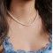 Colier perle naturale de cultura, dama, argint 925 placat cu aur, forma neregulata 6mm, 37+5 cm, 26 gr Colier perle naturale de cultura, dama, argint 925 placat cu aur, forma neregulata 6mm, 37+5 cm, 26 gr