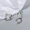 Cercei argint sarpe, cercei tortite argint serpent, dama, argint 925, sarpe, zirconii albe, 27*9 mm, 2 gr Cercei argint sarpe, cercei tortite argint serpent, dama, argint 925, sarpe, zirconii albe, 27*9 mm, 2 gr