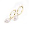 Cercei Minimaliști din Argint 925 cu Perle de Cultură, dama, argint 925 rodiat sau argint placat cu aur, cercei perle cultura, argintiu/auriu, 3,79 gr