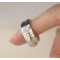 Set verighete argint, set inele argint, inele argint reglabile, inele barbati argint, inele cuplu argint nunta argint, inel soare luna, 4,73 gr