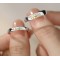Set verighete argint, set inele argint, inele argint reglabile, inele barbati argint, inele cuplu argint nunta argint, inel soare luna, 4,73 gr
