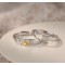 Set verighete argint, set inele argint, inele argint reglabile, inele barbati argint, inele cuplu argint nunta argint, inel soare luna, 4,73 gr