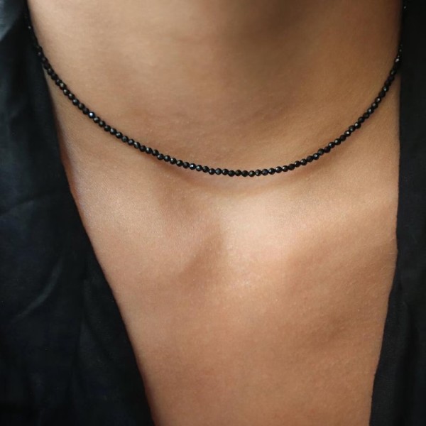 Colier Pietre Naturale și Închidere Aur 14K, colier spinel 2 mm, colier inchizatoare aur cu pietre ntaturale Colier Pietre Naturale și Închidere Aur 14K, colier spinel 2 mm, colier inchizatoare aur cu pietre ntaturale