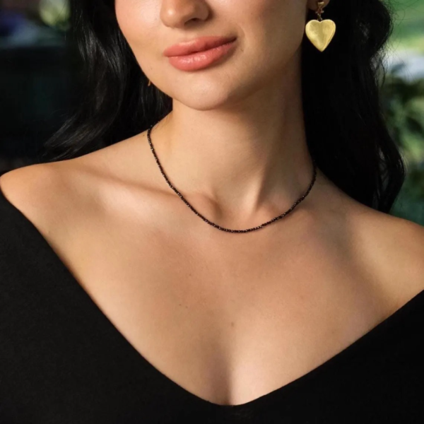 Colier Pietre Naturale și Închidere Aur 14K, colier spinel 2 mm, colier inchizatoare aur cu pietre ntaturale Colier Pietre Naturale și Închidere Aur 14K, colier spinel 2 mm, colier inchizatoare aur cu pietre ntaturale