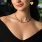 Colier Pietre Naturale și Închidere Aur 14K, colier spinel 2 mm, colier inchizatoare aur cu pietre ntaturale Colier Pietre Naturale și Închidere Aur 14K, colier spinel 2 mm, colier inchizatoare aur cu pietre ntaturale