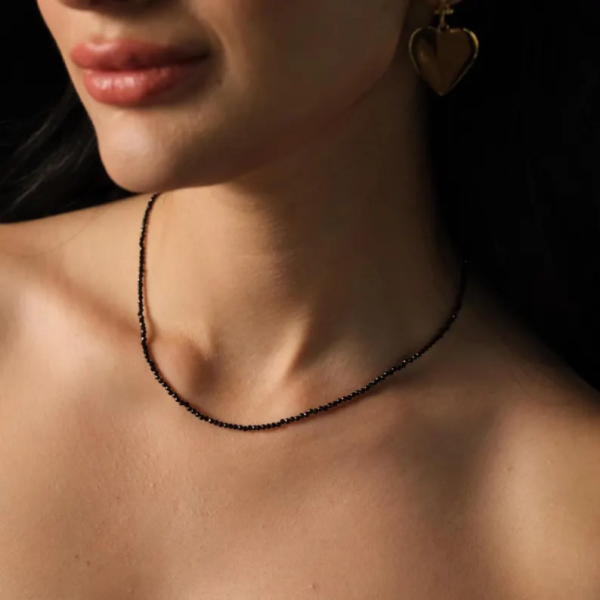 Colier Pietre Naturale și Închidere Aur 14K, colier spinel 2 mm, colier inchizatoare aur cu pietre ntaturale Colier Pietre Naturale și Închidere Aur 14K, colier spinel 2 mm, colier inchizatoare aur cu pietre ntaturale