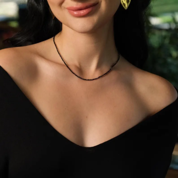 Colier Pietre Naturale și Închidere Aur 14K, colier spinel 2 mm, colier inchizatoare aur cu pietre ntaturale Colier Pietre Naturale și Închidere Aur 14K, colier spinel 2 mm, colier inchizatoare aur cu pietre ntaturale