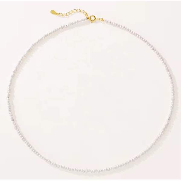 Colier pui perle cultura, colier micro perle de cultură naturale 1–1,5 mm cu închidere din argint 925 rodiat/argint 925 placat cu aur galben, 4,75 gr Colier pui perle cultura, colier micro perle de cultură naturale 1–1,5 mm cu închidere din argint 925 rodiat/argint 925 placat cu aur galben, 4,75 gr