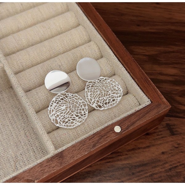 Cercei rotunzi argint, cercei rotunzi mari, cercei mari argint, cercei argint ocazie,  cercei masivi argint, dama, argint 925, 7,71 gr