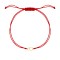 Martisor de argint tip bratara din argint cu snur reglabil, dama/copil, argint/ argint placat cu aur, snur alb rosu, 2 inimi conectate, cadou martie, argintiu/auriu