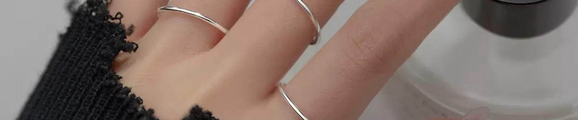 Inel Midi Minimalist pentru Falangă din Argint 925 / Argint Placat cu Aur – Inel Subțire Reglabil pentru Femei, Stil Minimal Modern