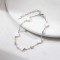 Brățară Van Luxy cu Trifoi din Sidef Natural și Biluțe din Argint – Argint Placat cu Aur sau Argint Rodiat | Mother of Pearl, argintiu/auriu, 2,02 gr