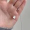 Lănțișor Argint cu Trifoi din Sidef Natural Mother of Pearl și Zirconiu – Van Luxy White, lănțișor cu Trifoi Mother of Pearl din Argint, argintiu/auriu, 1,95 gr