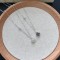 Lănțișor Argint cu Trifoi din Sidef Natural Mother of Pearl și Zirconiu – Van Luxy White, lănțișor cu Trifoi Mother of Pearl din Argint, argintiu/auriu, 1,95 gr