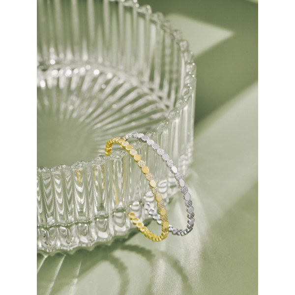 Bratara fixa argint, dama, argint 925, cristale albe, argintiu, 4,68 gr Bratara fixa argint, dama, argint 925, cristale albe, argintiu, 4,68 gr