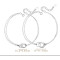 Set 2 bratari din argint personalizate pentru cupluri, set de familie dama/barbat, argint 925, cercul infinit cu mesaj, love never dies, cristale albe, lant dublu, argintiu, 5,50 gr Set 2 bratari din argint personalizate pentru cupluri, set de familie dama/barbat, argint 925, cercul infinit cu mesaj, love never dies, cristale albe, lant dublu, argintiu, 5,50 gr