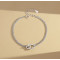 Set 2 bratari din argint personalizate pentru cupluri, set de familie dama/barbat, argint 925, cercul infinit cu mesaj, love never dies, cristale albe, lant dublu, argintiu, 5,50 gr Set 2 bratari din argint personalizate pentru cupluri, set de familie dama/barbat, argint 925, cercul infinit cu mesaj, love never dies, cristale albe, lant dublu, argintiu, 5,50 gr