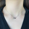 Lantisor nume argint, lantisor initiala argint, dama, personalizat cu initiala si inima, lungime reglabila, argintiu, 2,44 gr Lantisor nume argint, lantisor initiala argint, dama, personalizat cu initiala si inima, lungime reglabila, argintiu, 2,44 gr