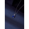 Lantisor de argint cu cristale albe si albastru safir, dama, argint 925, 40 +5 cm, 2,47 gr Lantisor de argint cu cristale albe si albastru safir, dama, argint 925, 40 +5 cm, 2,47 gr