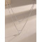Lantisor dublu argint cu inima, dama, argint 925, argintiu, 42+5cm, 3,79 gr Lantisor dublu argint cu inima, dama, argint 925, argintiu, 42+5cm, 3,79 gr