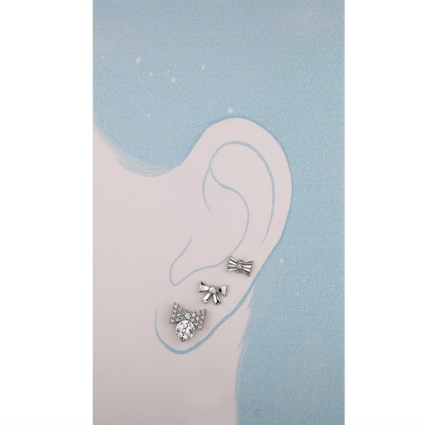 Set cercei ear cuff din argint pe ureche, dama, set 3 buc, argint 925/argint 925 placat cu aur, cristale, argintiu/auriu, 1,50 gr Set cercei ear cuff din argint pe ureche, dama, set 3 buc, argint 925/argint 925 placat cu aur, cristale, argintiu/auriu, 1,50 gr