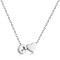 Lantisor nume argint, lantisor initiala argint, dama, personalizat cu initiala si inima, lungime reglabila, argintiu, 2,44 gr Lantisor nume argint, lantisor initiala argint, dama, personalizat cu initiala si inima, lungime reglabila, argintiu, 2,44 gr